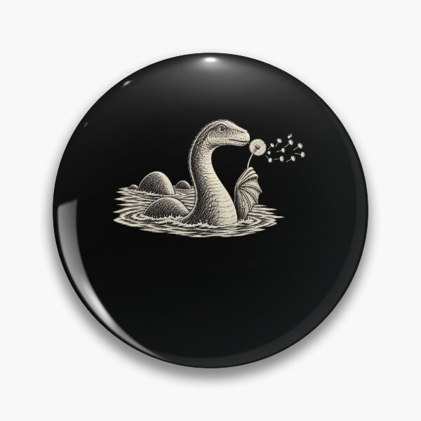 Item preview, Funny Gentle Lake Monster Blowing Dandelion Puff Fantasy Art Art designed and sold by elderberry.