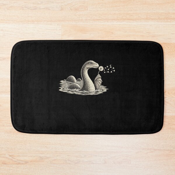 Item preview, Funny Gentle Lake Monster Blowing Dandelion Puff Fantasy Art Art designed and sold by elderberry.