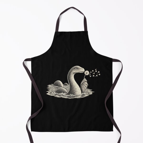 Item preview, Funny Gentle Lake Monster Blowing Dandelion Puff Fantasy Art Art designed and sold by elderberry.