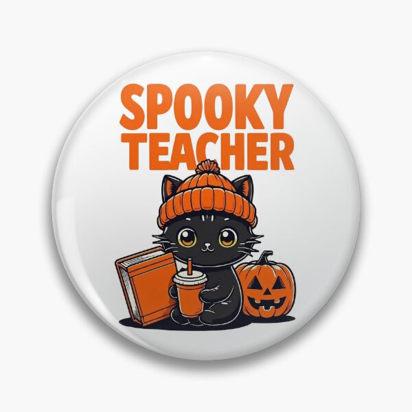 Artikelvorschau, Gruselige Lehrerin – Niedliches Halloween-Design mit schwarzer Katze entworfen und verkauft von Luna & Cleo Creative.