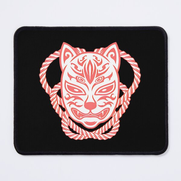 Item preview, Kitsune Mask Sticker - Japanese Fox Spirit Art ⭐⭐⭐⭐⭐ designed and sold by YoussefQarbi.