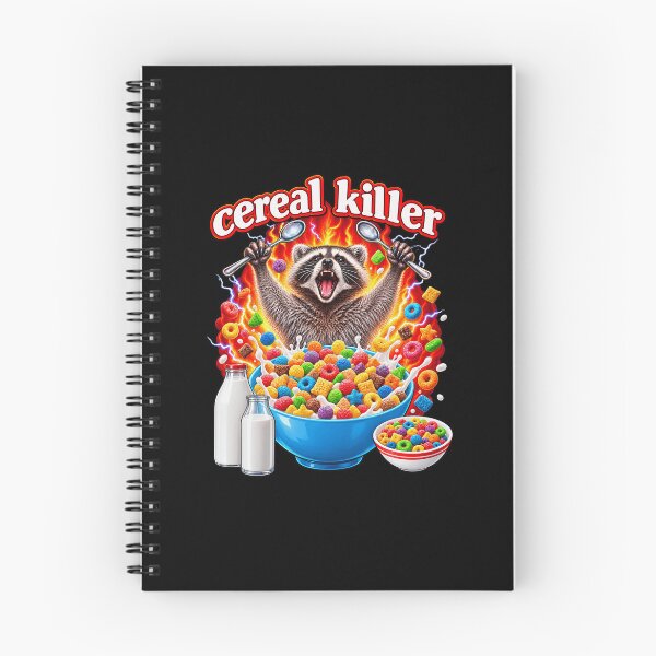 Item preview, Cereal Killer Raccoon Breakfast Pun designed and sold by elderberry.