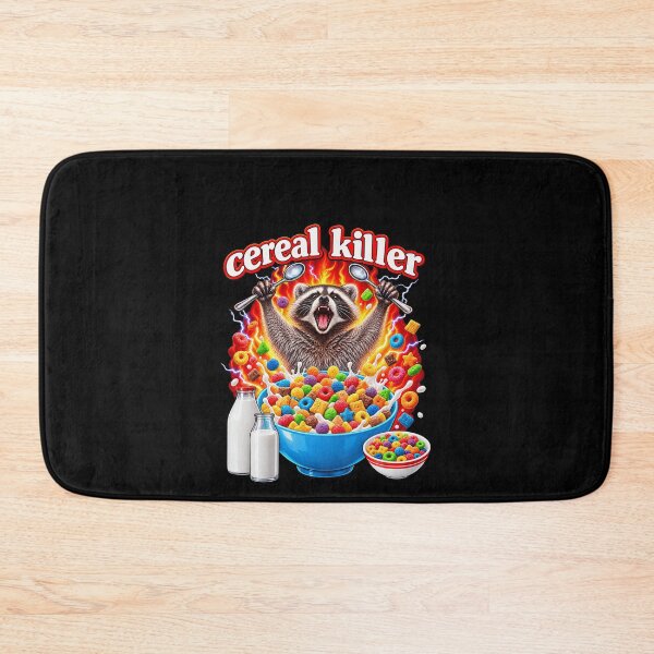 Item preview, Cereal Killer Raccoon Breakfast Pun designed and sold by elderberry.