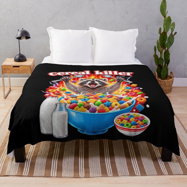 Item preview, Cereal Killer Raccoon Breakfast Pun designed and sold by elderberry.