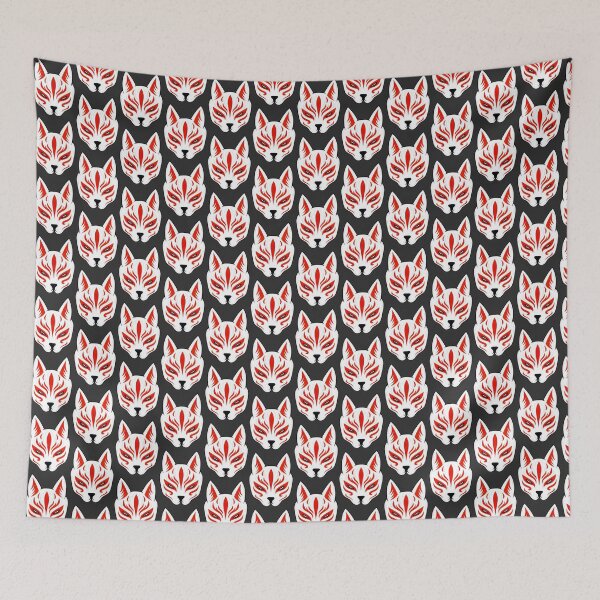Item preview, Kawaii Kitsune Mask Sticker | Cute Japanese Anime Fox Vinyl Decal LIMITED EDITION designed and sold by YoussefQarbi.