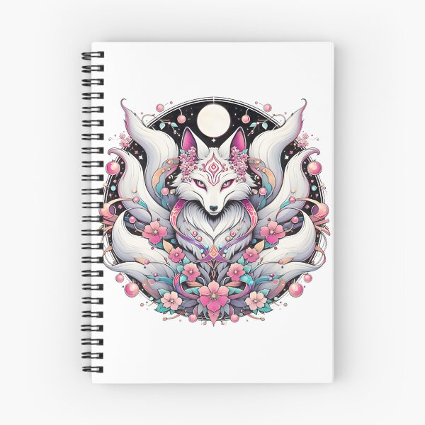 Item preview, Enchanting Kitsune Surrounded By Flowers And Moonlit Magic LIMITED EDITION designed and sold by YoussefQarbi.