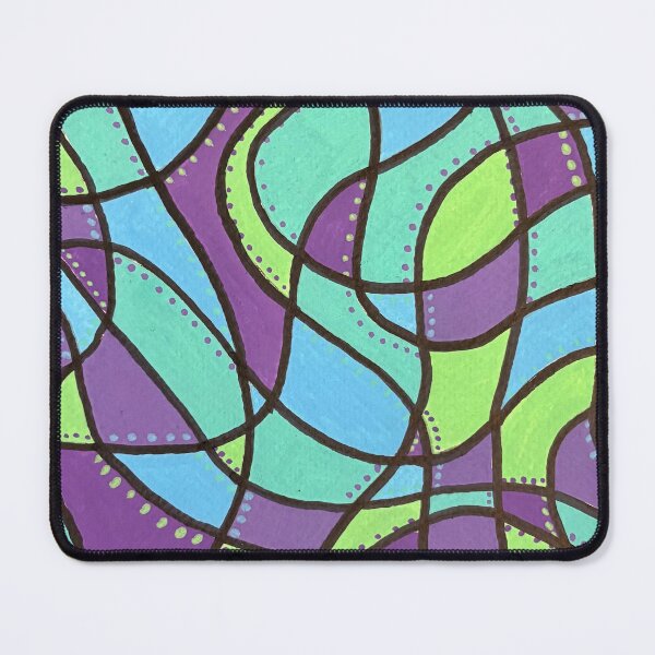 Item preview, Cool Tones Squiggle and Dots Design designed and sold by Honeybee Cameron.