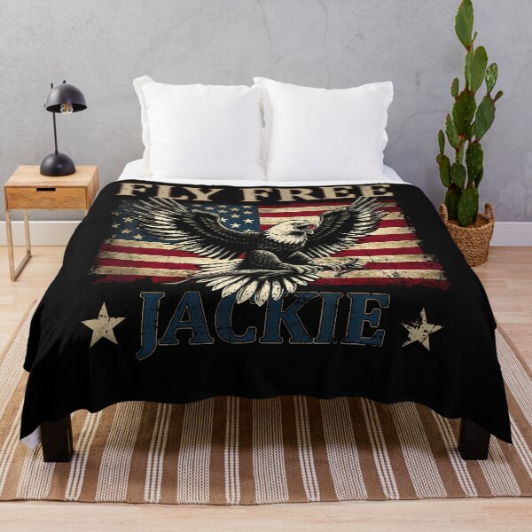 Item preview, Jackie And Shadow Eagle Family Nature Retro Fly High Jackie designed and sold by JamesCrArt.