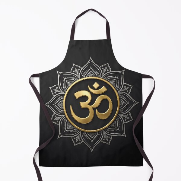 Item preview, Gold Om Lotus Mandala Spiritual Art designed and sold by hutofdesigns.