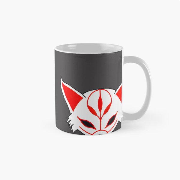 Aperçu de l'œuvre Large Kitsune Mask Art - Japanese Fox Spirit Yokai Design PERFECT GIFT FOR YOU AND FRIENDS créée et vendue par YoussefQarbi.