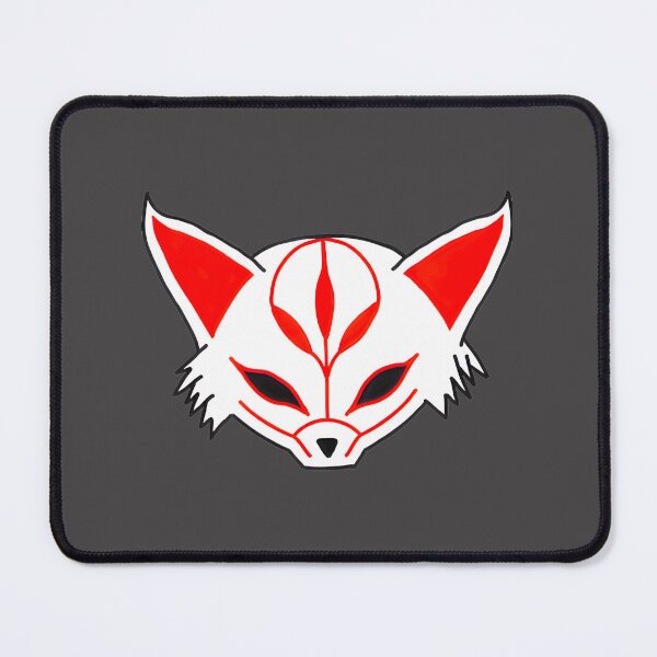 Item preview, Large Kitsune Mask Art - Japanese Fox Spirit Yokai Design PERFECT GIFT FOR YOU AND FRIENDS designed and sold by YoussefQarbi.