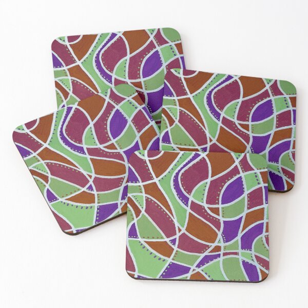 Item preview, Dark Squiggle and Dots Design designed and sold by Honeybee Cameron.