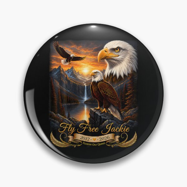 Item preview, Fly Free Jackie The Big Bear Bald Eagle Memorial Tribute designed and sold by JamesCrArt.