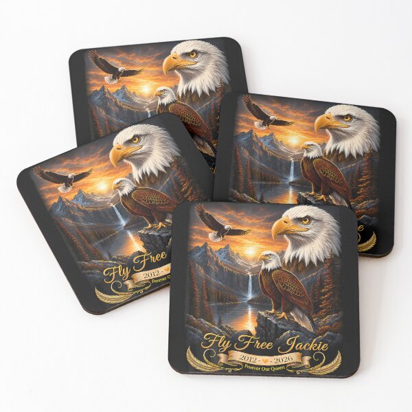 Item preview, Fly Free Jackie The Big Bear Bald Eagle Memorial Tribute designed and sold by JamesCrArt.