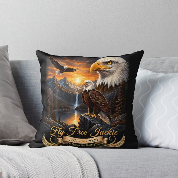 Item preview, Fly Free Jackie The Big Bear Bald Eagle Memorial Tribute designed and sold by JamesCrArt.
