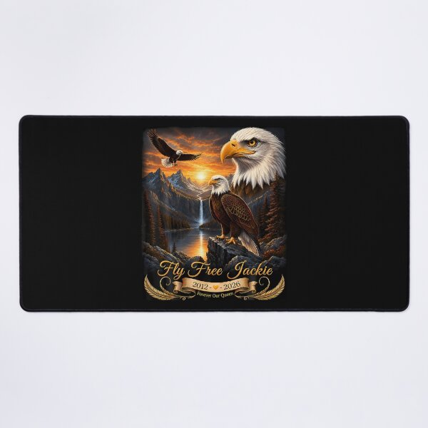 Item preview, Fly Free Jackie The Big Bear Bald Eagle Memorial Tribute designed and sold by JamesCrArt.
