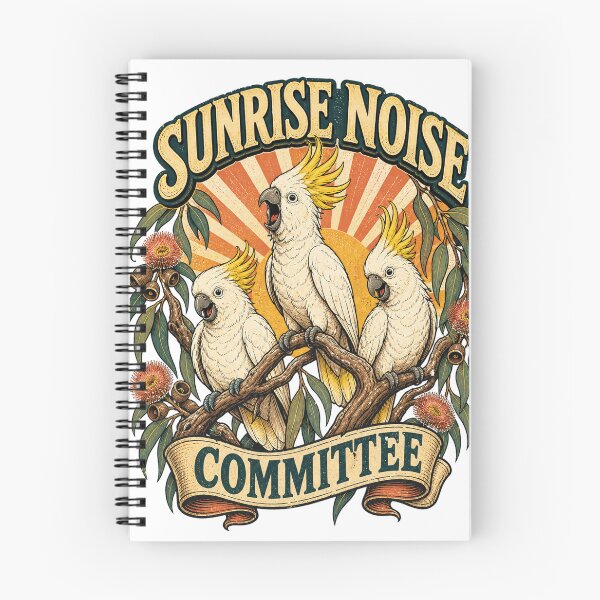 Item preview, Sunrise Noise Committee – Vintage Cockatoo Design designed and sold by MotasDesigns.