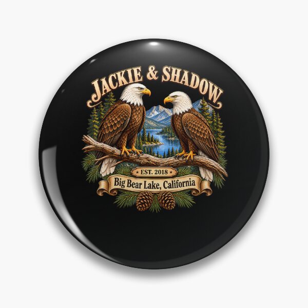 Item preview, JACKIE & SHADOW BIG BEAR LAKE CALIFORNIA Big Bear Lake Bald Eagle Nature designed and sold by JamesCrArt.