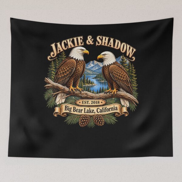 Item preview, JACKIE & SHADOW BIG BEAR LAKE CALIFORNIA Big Bear Lake Bald Eagle Nature designed and sold by JamesCrArt.