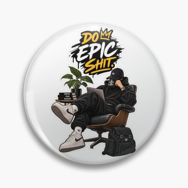 Item preview, Do Epic Shit Hustle Grind Sticker designed and sold by CreativeKrish07.