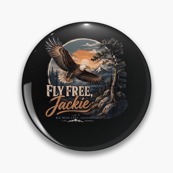 Item preview, Vintage Jackie Fly Free Big Bear Eagle Forever Our Queen designed and sold by JamesCrArt.