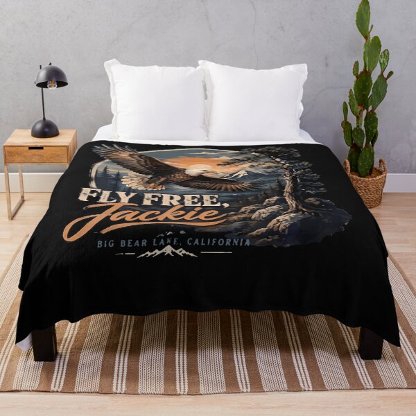 Item preview, Vintage Jackie Fly Free Big Bear Eagle Forever Our Queen designed and sold by JamesCrArt.