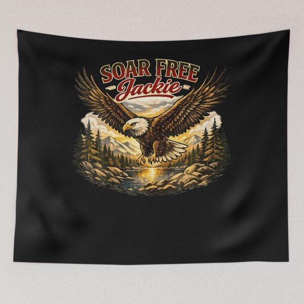 Item preview, Jackie Soar Free Fly Free Bald Eagle Memorial designed and sold by JamesCrArt.