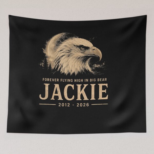 Item preview, Jackie The Bald Eagle Memorial FOREVER FLYING HIGH IN BIG BEAR JACKIE 2012 - 2026 designed and sold by JamesCrArt.