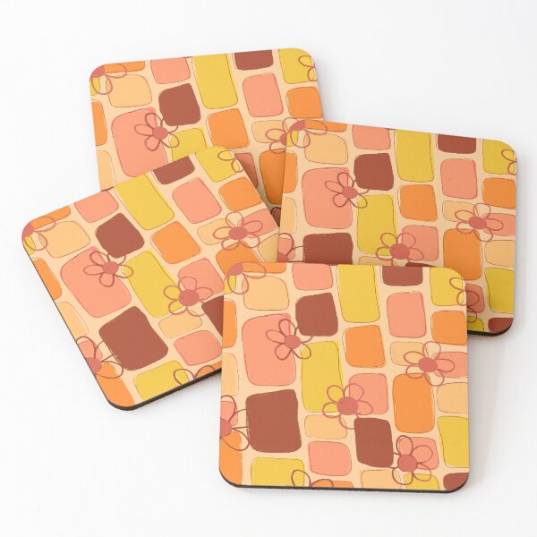Item preview, Retro Floral Geometric Pattern designed and sold by Honeybee Cameron.