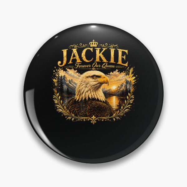 Item preview, Vintage Jackie Forever Our Queen Bald Eagle Memorial Tribute designed and sold by JamesCrArt.