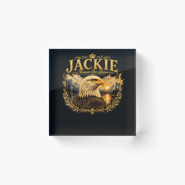 Item preview, Vintage Jackie Forever Our Queen Bald Eagle Memorial Tribute designed and sold by JamesCrArt.