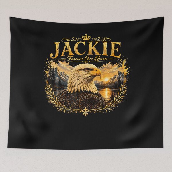 Item preview, Vintage Jackie Forever Our Queen Bald Eagle Memorial Tribute designed and sold by JamesCrArt.