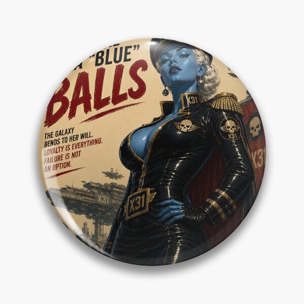 Item preview, Admiral Lana Blue Balls Vintage Sci-Fi Movie Poster designed and sold by obstinator.