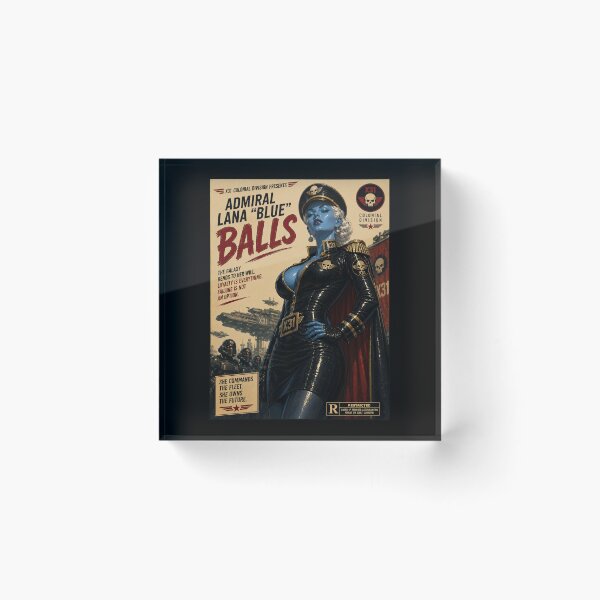 Item preview, Admiral Lana Blue Balls Vintage Sci-Fi Movie Poster designed and sold by obstinator.