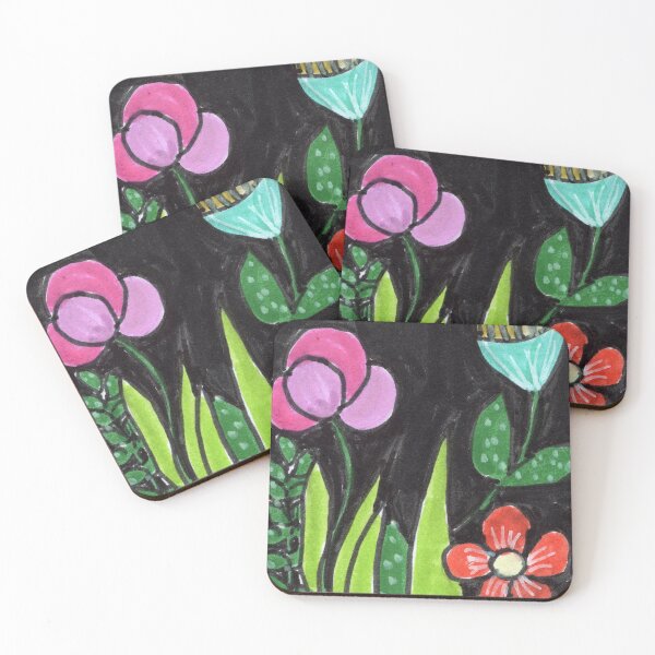 Item preview, Abstract garden at night designed and sold by Jill Brooke.