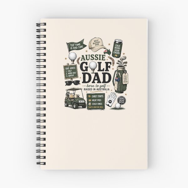 Item preview, Aussie Golf Dad Collage Born To Golf Raised In Australia Golf Dad Life Tee designed and sold by Yellowriversss.