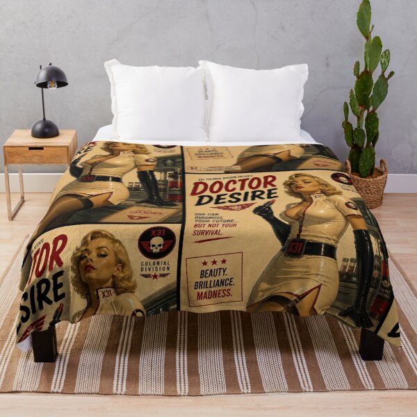 Item preview, Doctor Desire Vintage Sci-Fi Nurse Movie Poster designed and sold by obstinator.