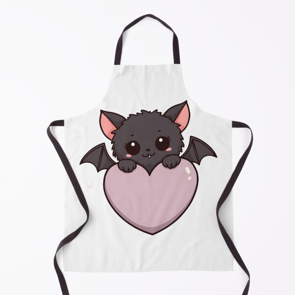 Item preview, Cute Kawaii Bat Holding Pink Heart – Adorable Gothic Love Halloween Sticker & T-Shirt designed and sold by ColorClouds.