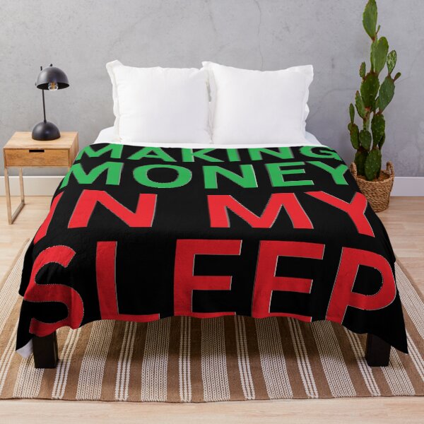 Item preview, Making Money In My Sleep Pillow / Blanket ala King Of Jasons designed and sold by King Of Jasons.