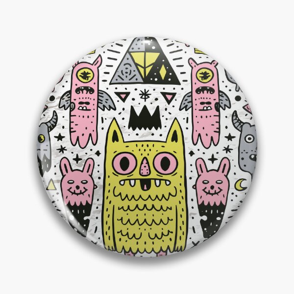 Item preview, Whimsical Monster Doodle Art Abstract Design designed and sold by Romgora.