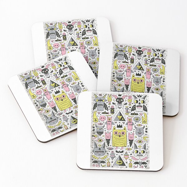 Item preview, Whimsical Monster Doodle Art Abstract Design designed and sold by Romgora.