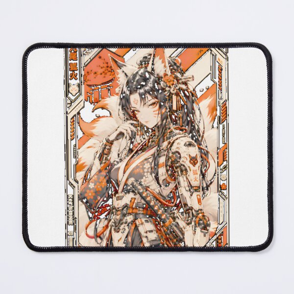 Item preview, Cyberpunk Kitsune Girl Retro Anime Fox Spirit PERFECT GIFT FOR YOU AND FRIENDS designed and sold by YoussefQarbi.