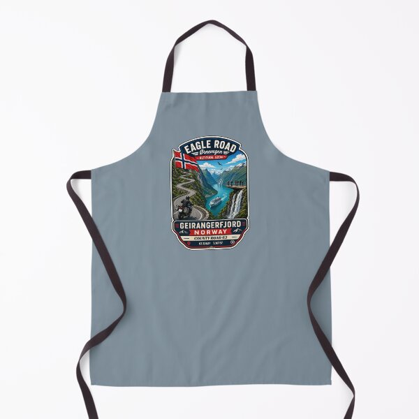 Item preview, Eagle Road Norway Geiranger Scenic Mountain Pass Motorcycle Sticker TShirt 03 designed and sold by OuterShellUK.