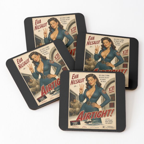 Item preview, Eva Nilsalot Airtight Vintage Sci-Fi Movie Poster designed and sold by obstinator.