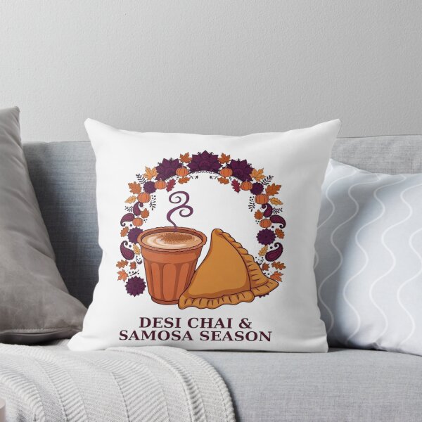 Item preview, Desi Chai & Samosa Season | Fall Autumn Indian Tea Lover Art designed and sold by Ren-HarperArt.