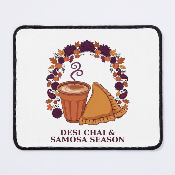 Item preview, Desi Chai & Samosa Season | Fall Autumn Indian Tea Lover Art designed and sold by Ren-HarperArt.