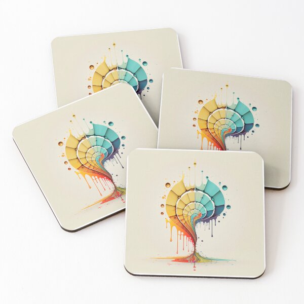Item preview, Gold Spiral Shell with Falling Dots designed and sold by RAGANADesign.