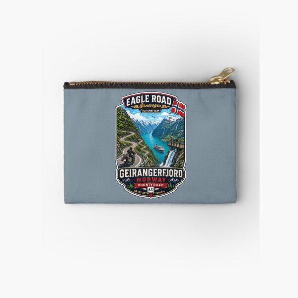Item preview, Eagle Road Norway Geiranger Scenic Mountain Pass Motorcycle Sticker TShirt 04 designed and sold by OuterShellUK.