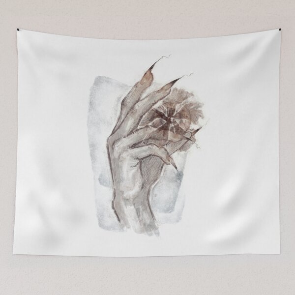 Item preview, FLORAL EYE HAND BROWN designed and sold by melyverso.