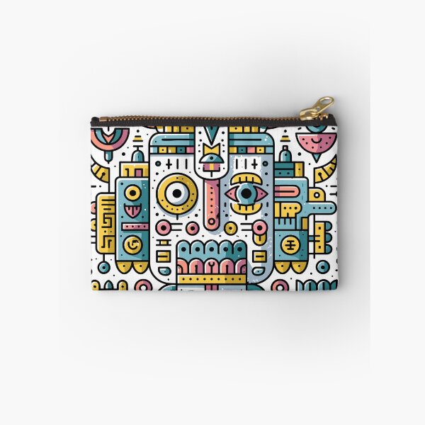 Item preview, Abstract Tribal Robot Doodle Totem designed and sold by Romgora.